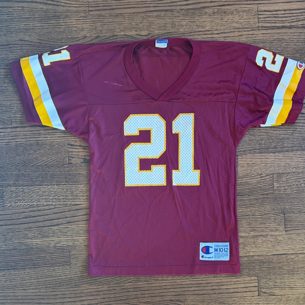 Deion Sanders Washington Redskins vintage youth jersey.  Size Medium (10-12)